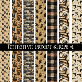Detective precut strips 12x12 vinyl sheet