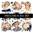 Princess Diana UV DTF Decal sheets 9 Designs available