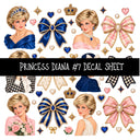 Princess Diana UV DTF Decal sheets 9 Designs available