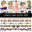 Princess Diana UV DTF Decal sheets 9 Designs available
