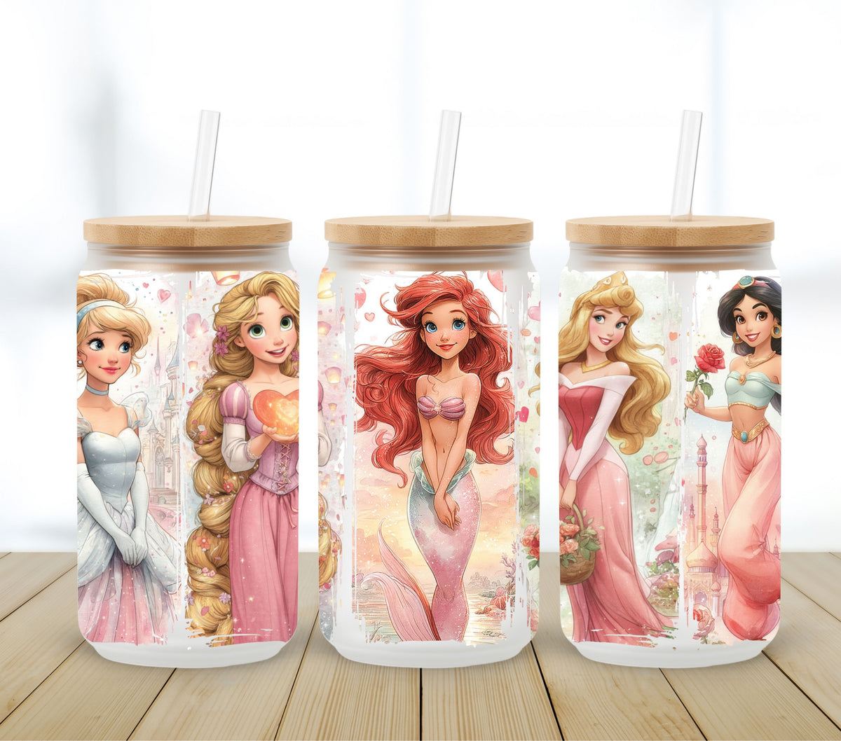 Princess Pink UV DTF 16oz Libbey wrap