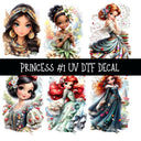Princess Torn Pages UV DTF Decal sheets 2 Designs available
