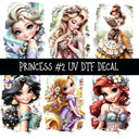 Princess Torn Pages UV DTF Decal sheets 2 Designs available