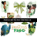 Princess and the Frog torn pages UV DTF Decal sheets 2 Designs available