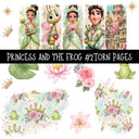 Princess and the FrogTorn Pages UV DTF Decal sheets 3 designs available