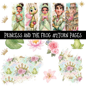 Princess and the FrogTorn Pages UV DTF Decal sheets 3 designs available