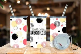 Probably Contains Alcohol Mini 3oz vinyl tumbler wraps