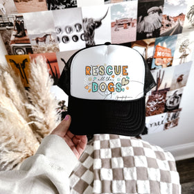 Rescue all the dogs DTF hat transfers