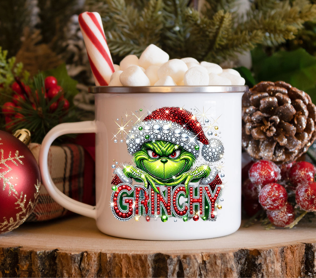 Grinchy Christmas UV DTF Decals