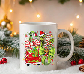Grinch and Debbie UV DTF Decals