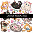 Cat Lady UV DTF Decal sheets 11 Designs available
