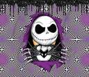 Purple Skelly 20 or 30 oz Skinny Adhesive Vinyl Wrap