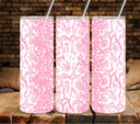 Snakeskin White UV DTF tumbler wraps 20oz skinny