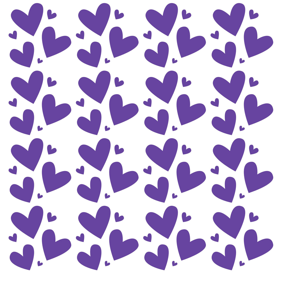 Hearts in multiple sizes UV DTF Decal sheets- multiple color options