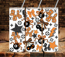 Luxury Balloon Dog Orange UV DTF tumbler wraps 20oz skinny