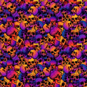 Purple Orange Skulls - Adhesive Vinyl