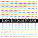Rainbow Brite Doodle Patchwork Set