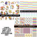 Rainbow Brite Doodle Patchwork Set