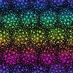 Rainbow Stars Adhesive Vinyl