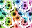 Rainbow Sunflowers 20 or 30 oz Skinny Adhesive Vinyl Wrap