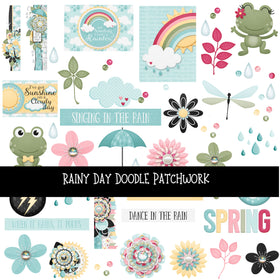 Rainy Day Doodle Patchwork Set