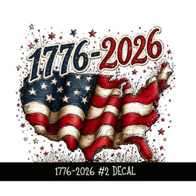 1776-2026 #2 UV DTF Decal