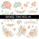 Rapunzel Torn Pages UV DTF Decal sheets 5 Designs available