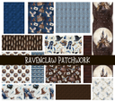 Ravenclaw  Doodle Patchwork Set