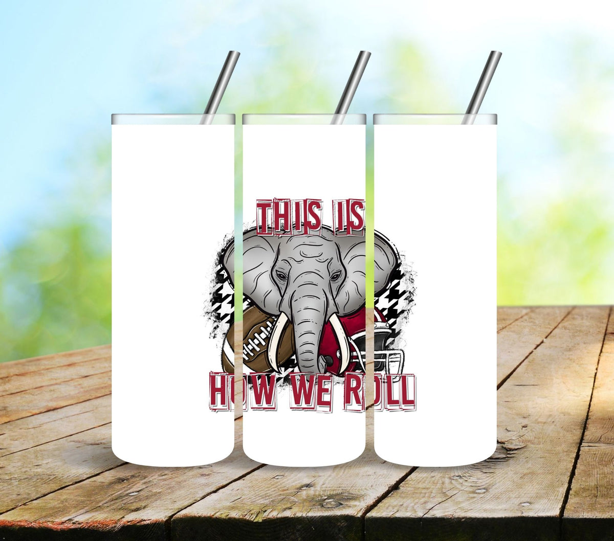 Roll tide uv dtf decals – Kraft Craze