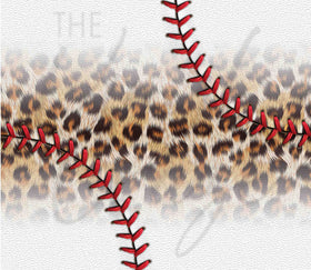 Realistic Baseball Leopard 20 oz Skinny Adhesive Vinyl Wrap