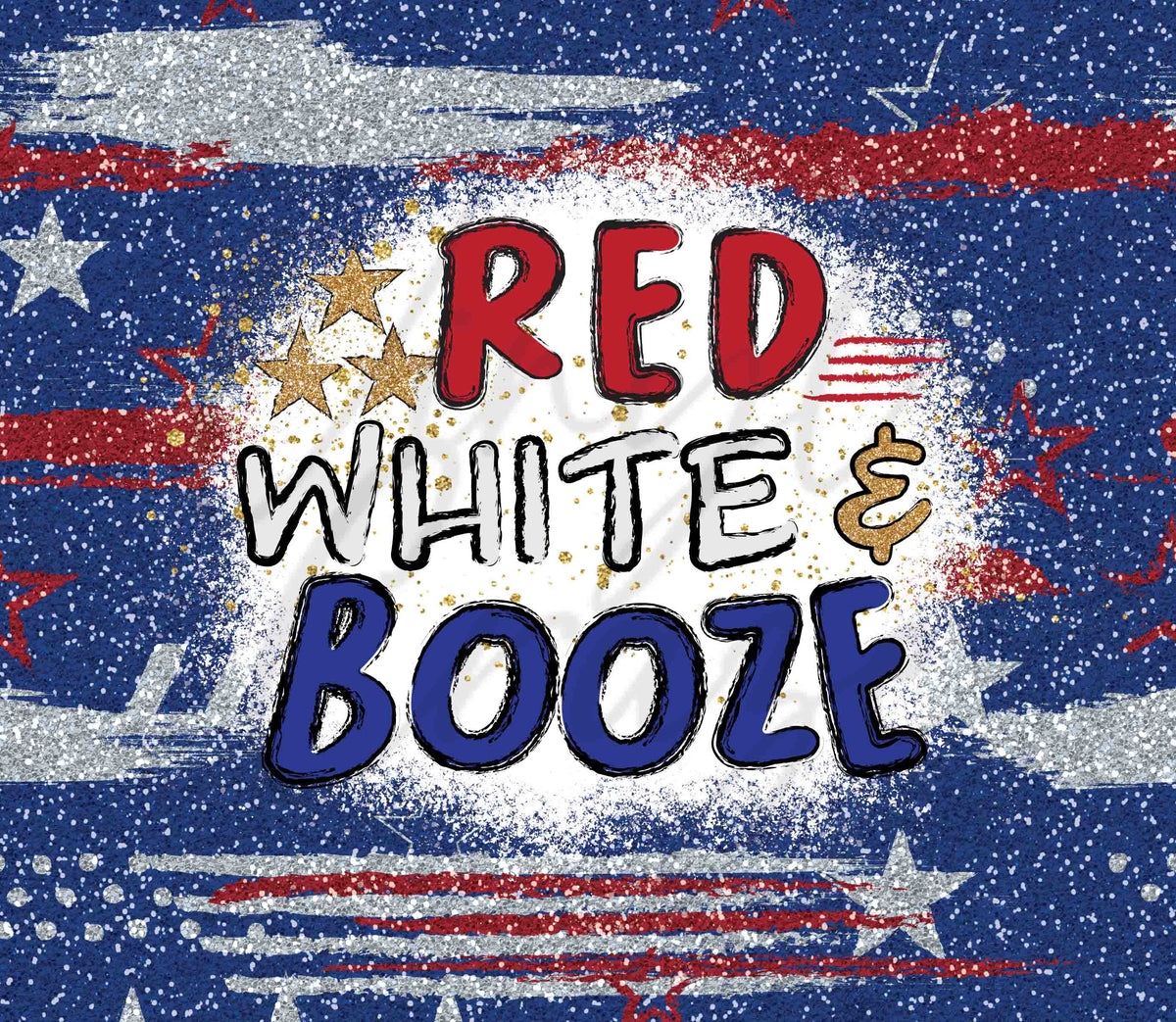 Red White & Booze Adhesive Vinyl Wrap