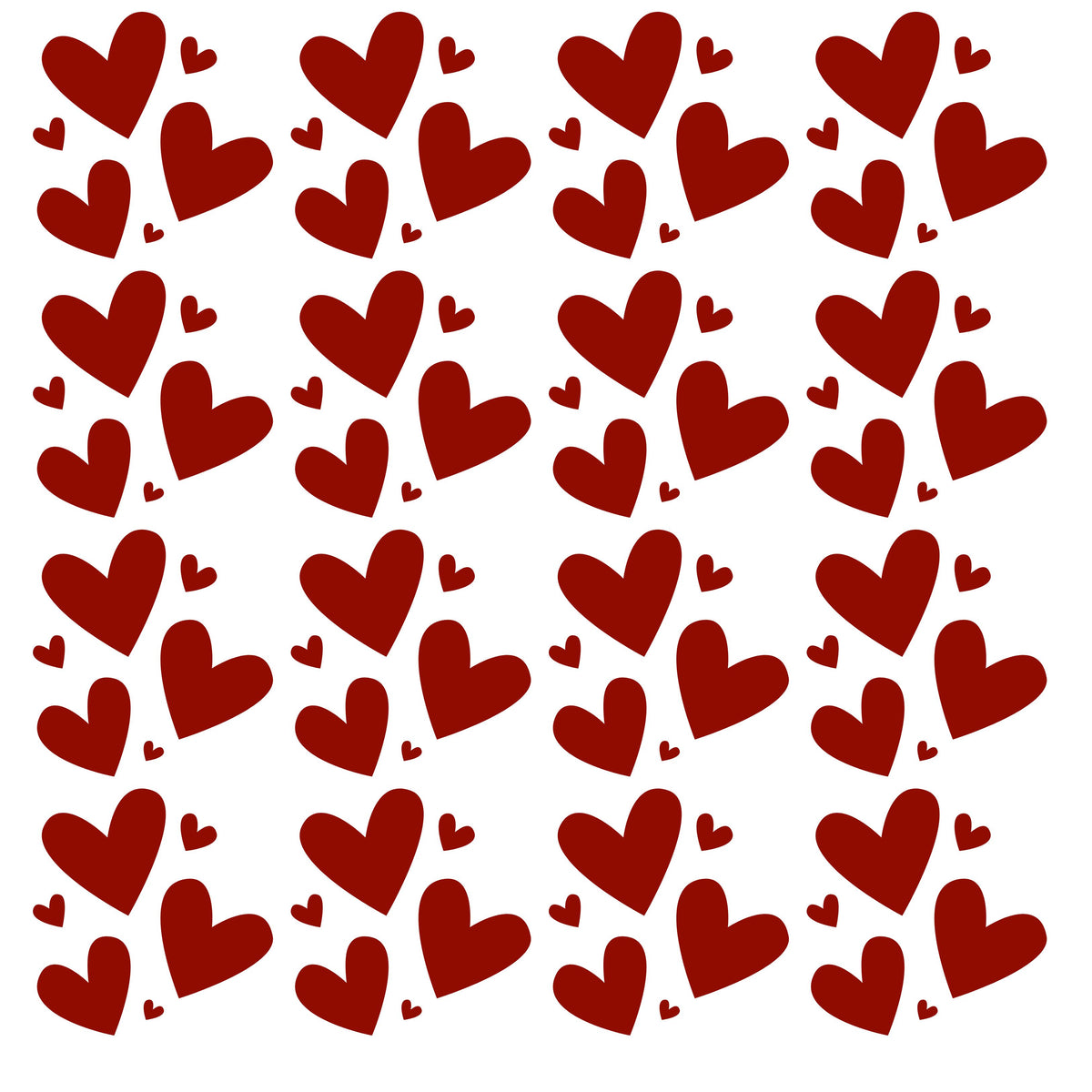 Hearts in multiple sizes UV DTF Decal sheets- multiple color options