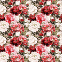 Red And White Flowers - Adhesive Vinyl