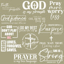Religious Sayings white  UV DTF Decal sheet- 3 Styles 10x10 sheets