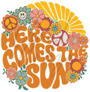 Retro Here Comes the Sun UV DTF Decal