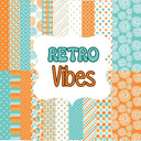 Retro Vibes Vinyl Prints- 20 Patterns 12x12 sheets