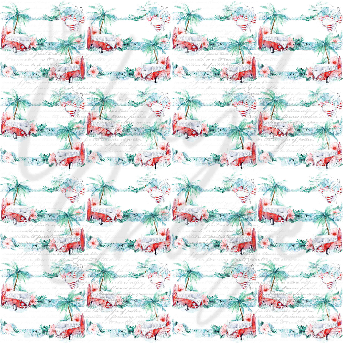 Retro Surfs Up Adhesive Vinyl