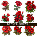 Rosy Collection UV DTF Decal sheet 2 Sheet Designs