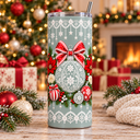 Christmas Lace UV DTF  tumbler wraps 2 sizes