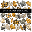 Rustic Snowmen UV DTF Decal sheets 11 Designs available