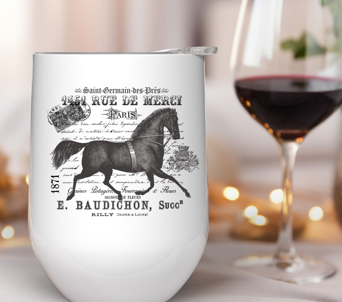 French Horse UV DTF Decals