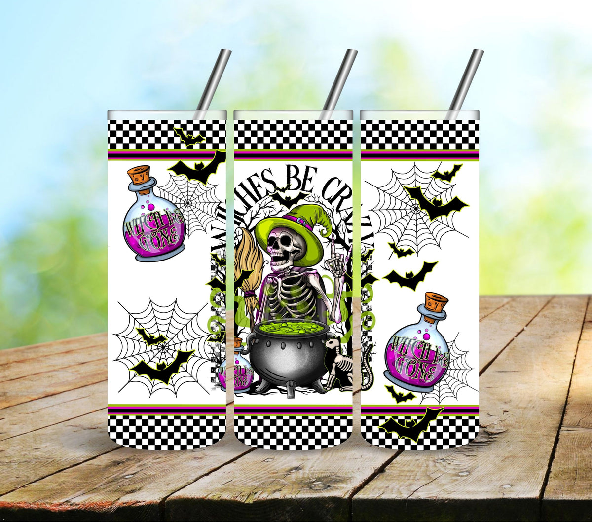 Witches be crazy vinyl tumbler wraps