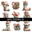 Santa Stockings UV Decal sheets 2 to choose from