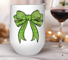 Vintage Green Bandana Bow UV DTF Decals
