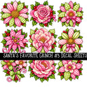 Santa's Favorite Grinch Torn Pages UV DTF Decal sheets 5 Designs available