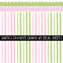 Santa's Favorite Grinch Torn Pages UV DTF Decal sheets 5 Designs available