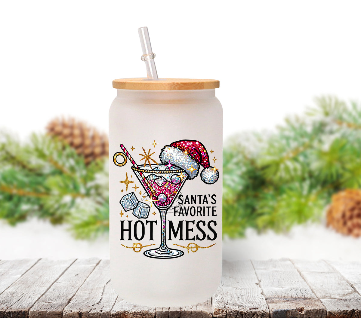 Santa's Favorite Hot Mess UV DTF Decals – Kraft Craze