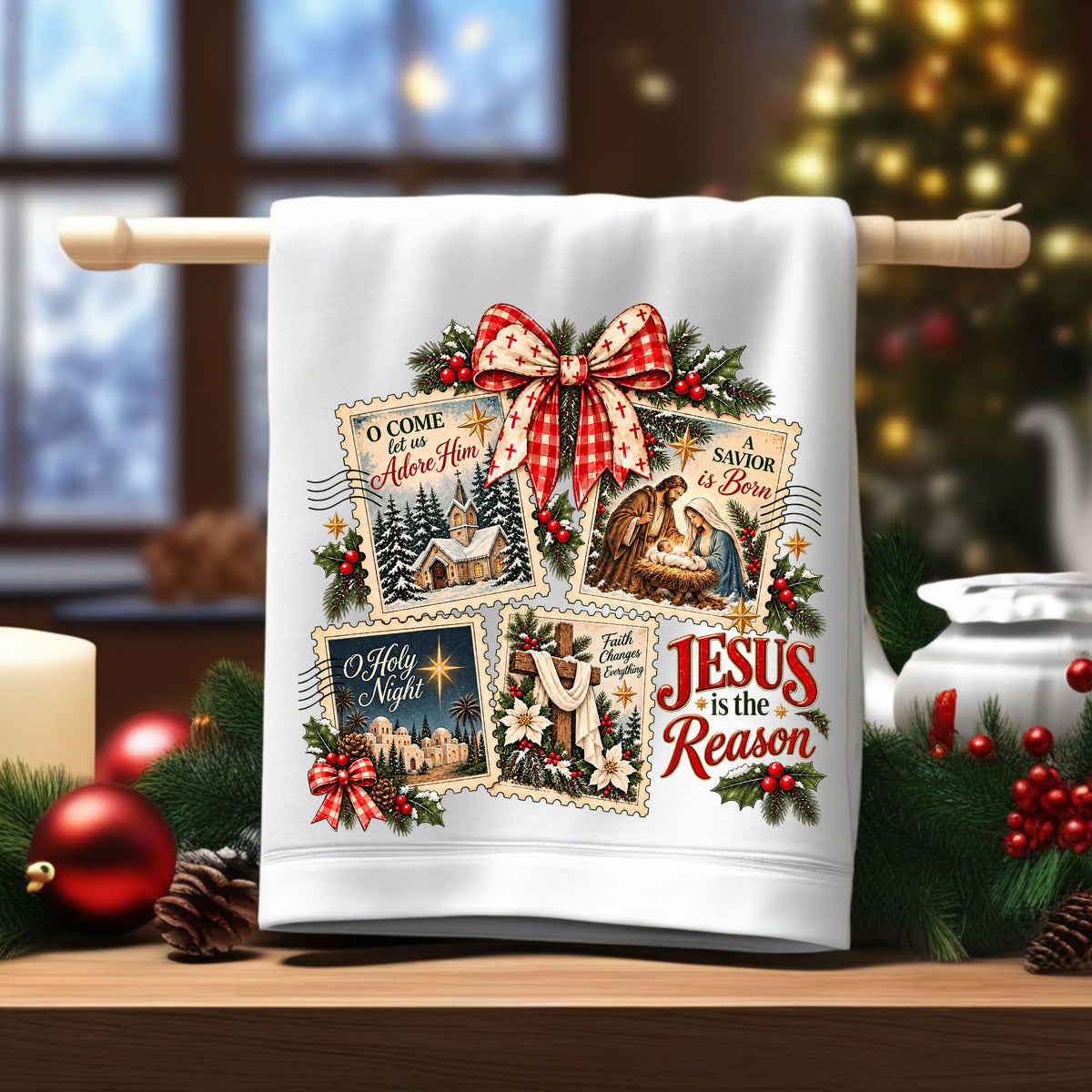 Jesus is the reason DTF Transfers for pillows and towels