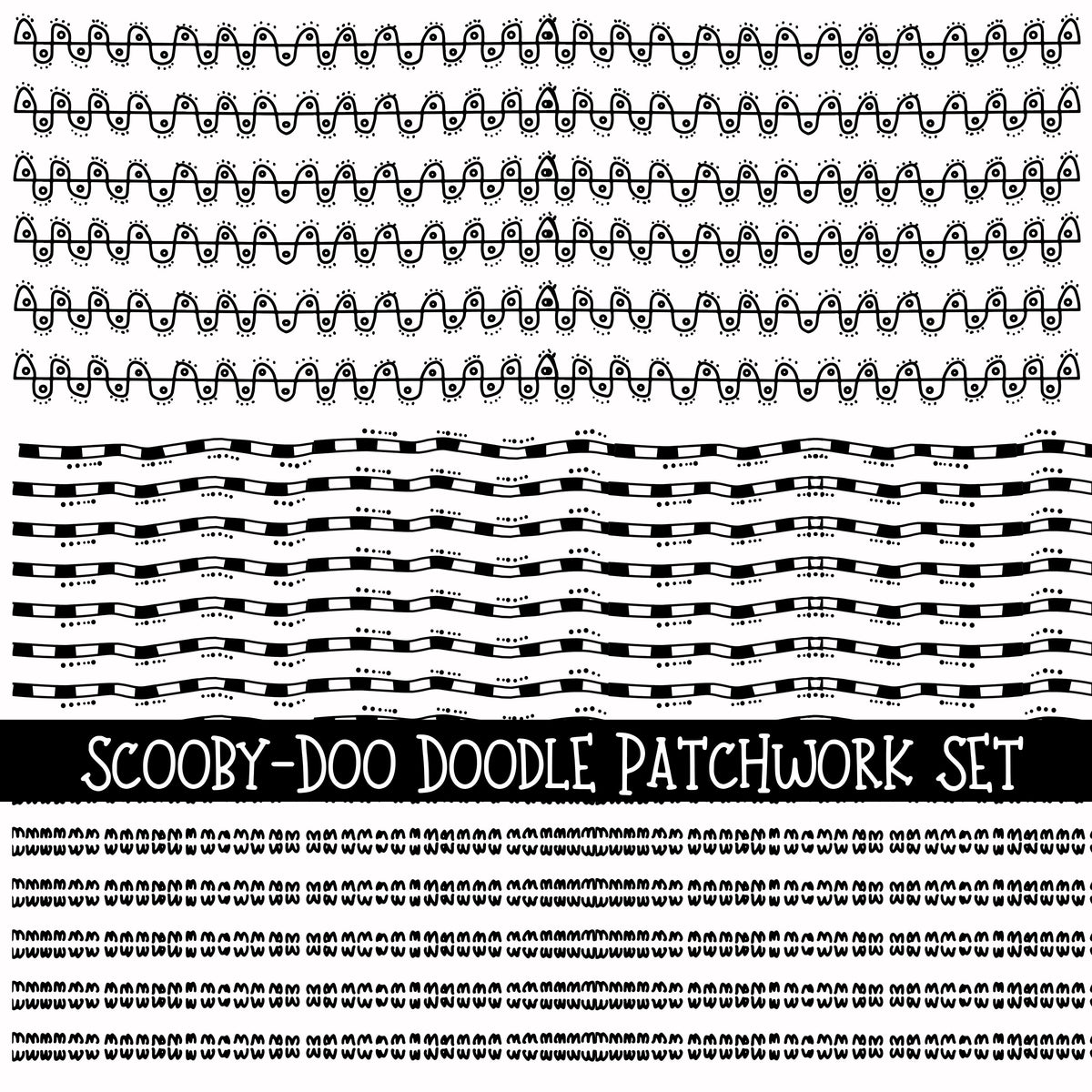 Scooby Doodle Patchwork Set