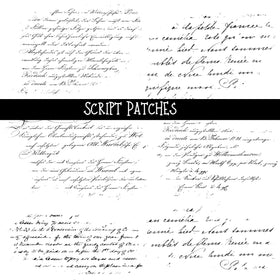 Script Patches - UV DTF Decal sheet